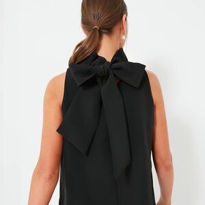 Black bow blouse